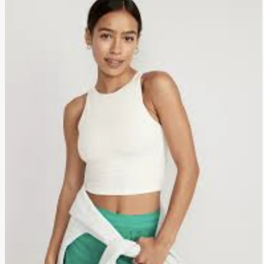 Light Support Power Chill Longline Sports Bra, ivory Sea Salt NWT - Picture 1 of 7